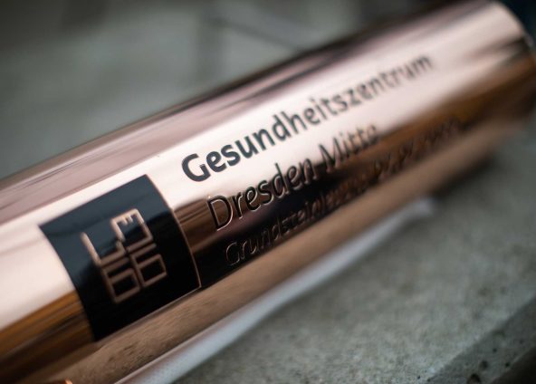Grundsteinlegung Gesundheitszentrum Dresden Löbtauer 66
